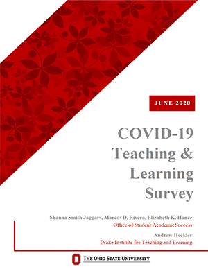 COVID-19 teaching and learning survey