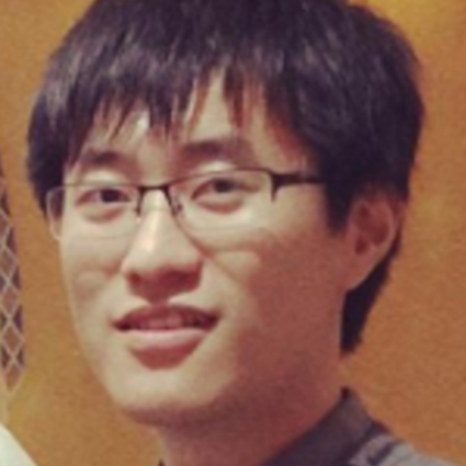 Headshot of Yuhong Zhu in gray button up shirt