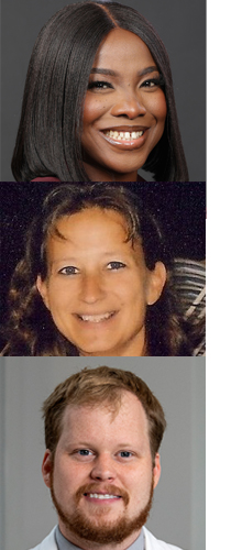 three professional headshots