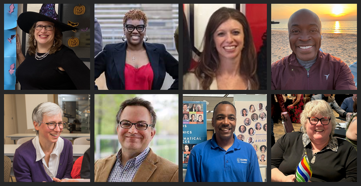 Collage of headshots of student success champions.